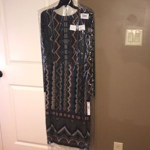 Maggy London black multi color dress. Brand new